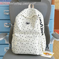 Mochila informal con estampado de estrellas, mochila espaciosa de nailon, bolso suave y duradero para adolescentes, para viajes diarios y viajes cortos
