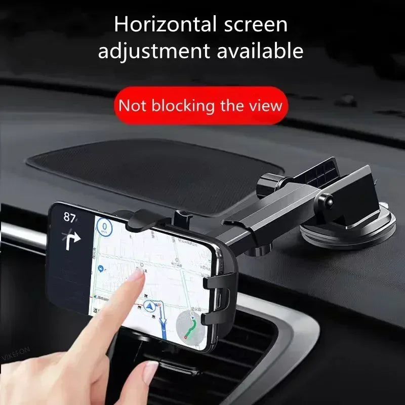 Soporte Universal para teléfono de coche, soporte multifuncional para salpicadero, parabrisas, ventilación, ventosa, soporte para teléfono GPS para iPhone, Samsung, Xiaomi