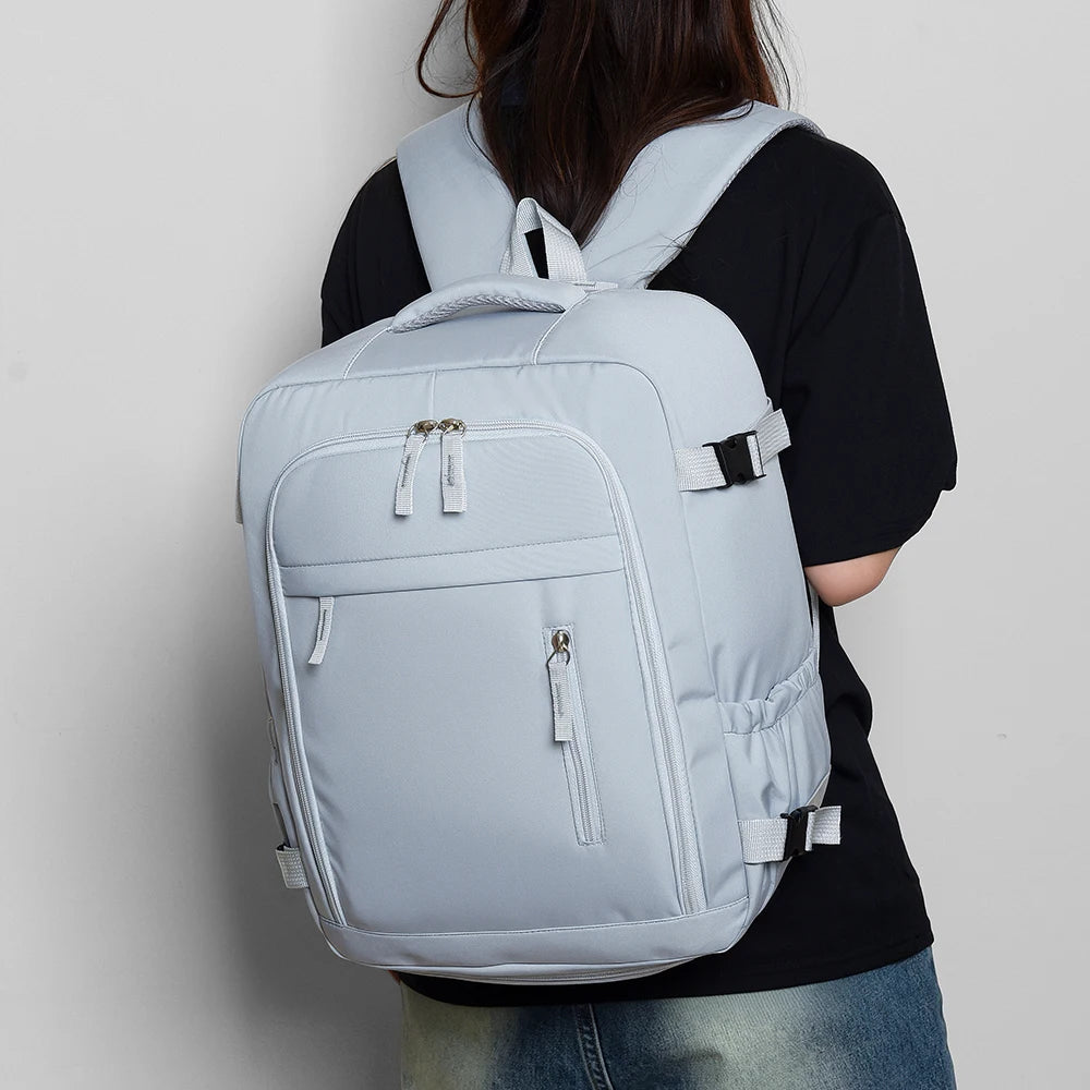 180 °     Mochila de Cabina Abierta, Bolsa de Nailon Aprobada por Aerolíneas con Compartimento para Zapatos para Viajes, Negocios y Fines de Semana