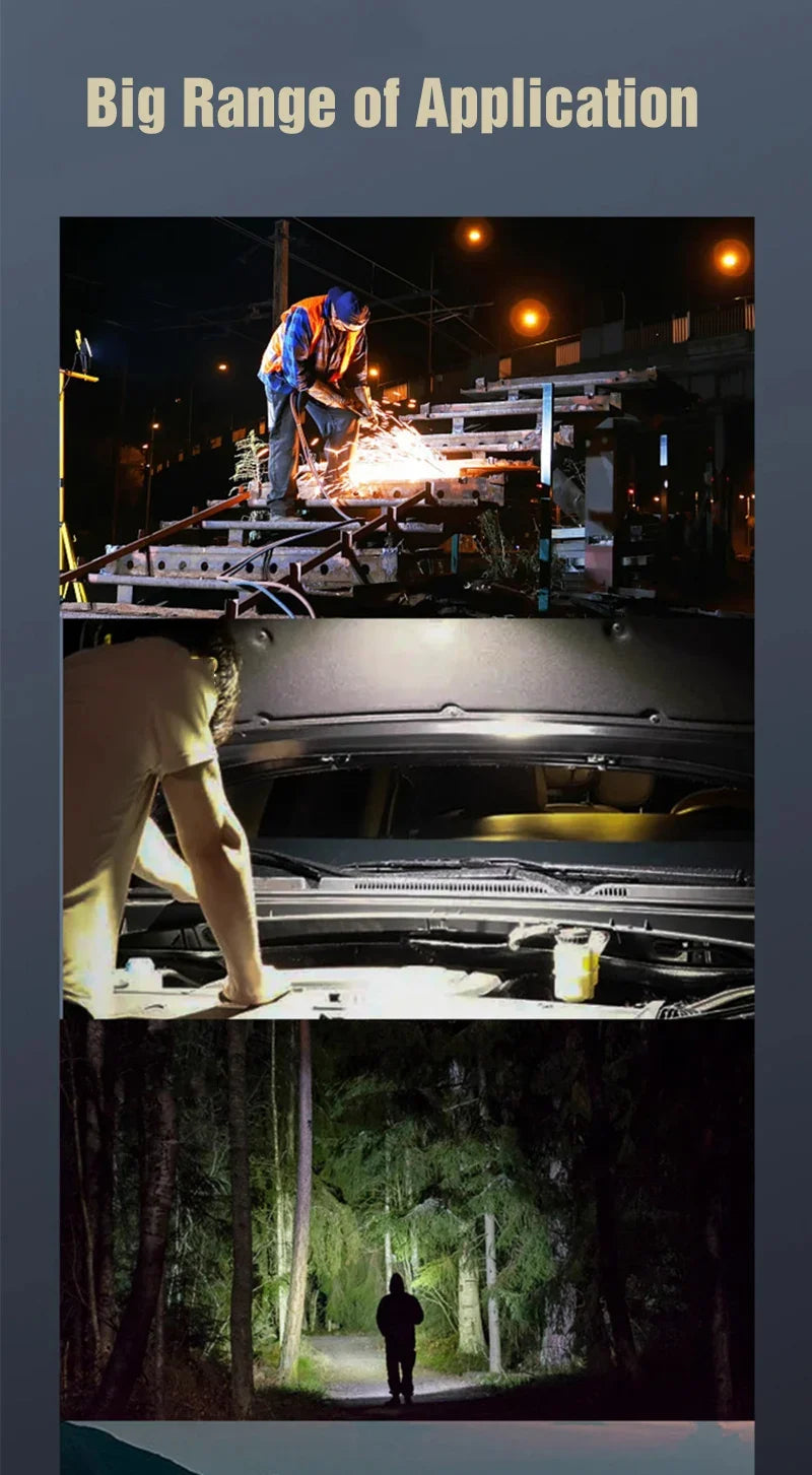 Foco LED Portátil Recargable para Exteriores