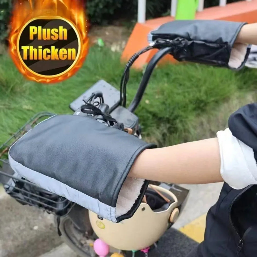 Manguitos para manillar de motocicleta, equipo de invierno, guantes más cálidos, manguitos impermeables, cubierta para mango de bicicleta