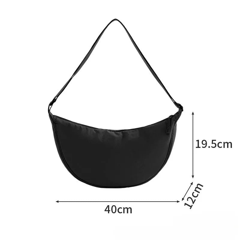 Bolso bandolera ligero para mujer con diseño luna, multicolor y uso diario