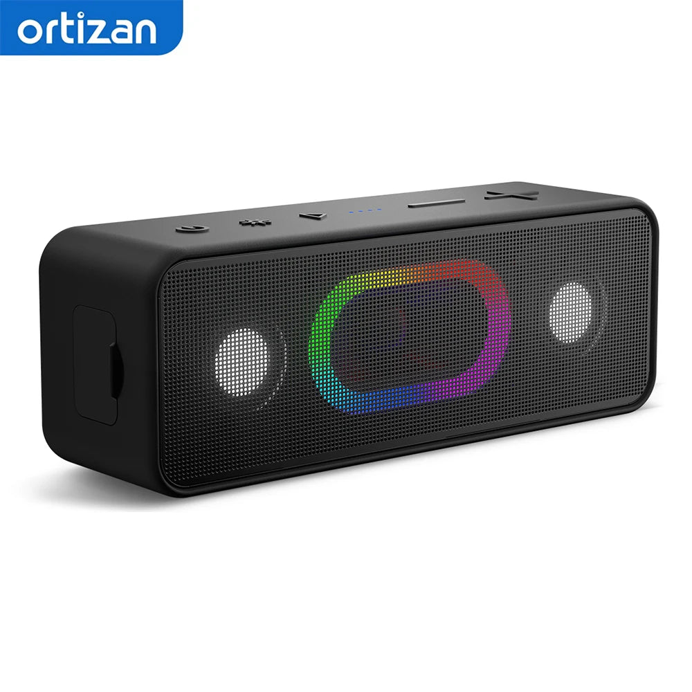 Ortizan S11 Altavoz Bluetooth Portátil con Luces LED