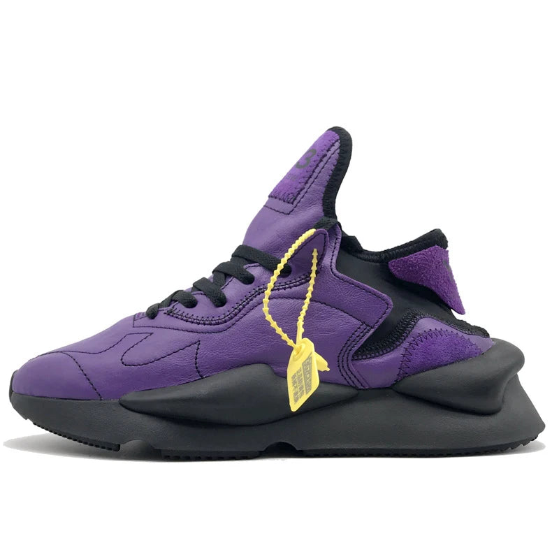 Zapatillas de Deporte con Suela Gruesa para Hombre y Mujer, Estilo Dad Shoes, Color Morado Intenso Black Knight, de Moda, de Caña Alta