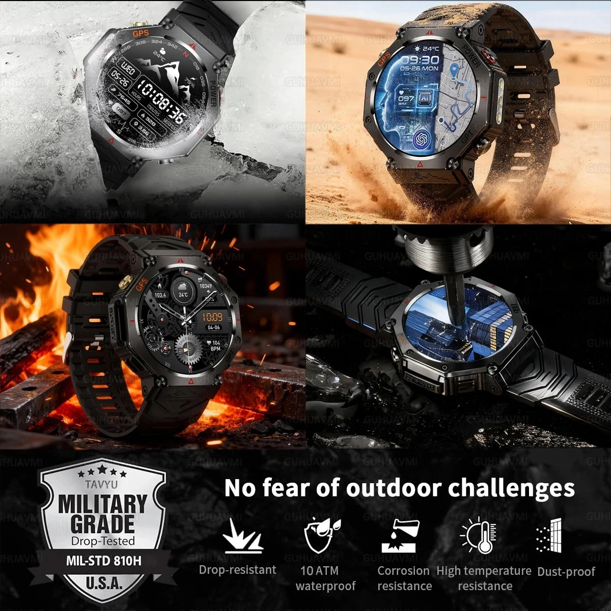 T-Rex 3 Ultra Reloj Inteligente Militar 10ATM