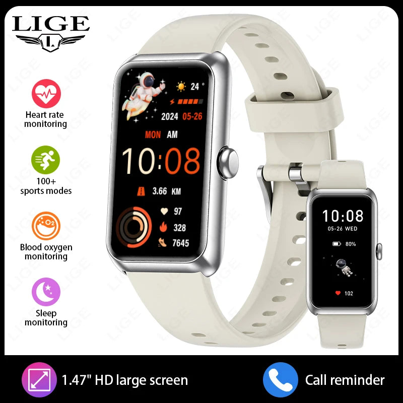 Reloj Inteligente LIGE Fitness Monitor Cardíaco y SpO2