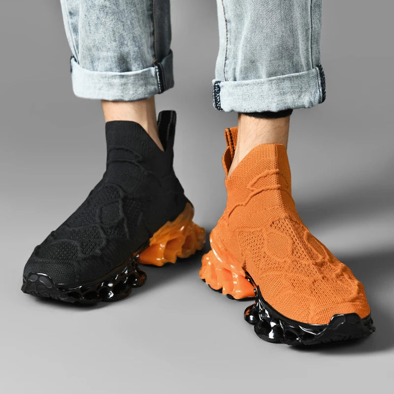 tenis masculino zapatos de hombre zapatillas hombre Zapatillas deportivas de lujo para hombre, zapatos informales para correr, mocasines de moda, color blanco