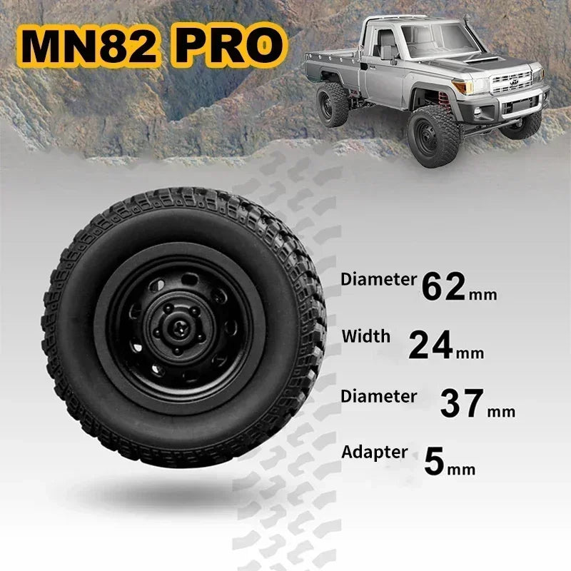 MN82 MN82S Toyota Rc 4x4 Rc CAR 2,4g 1/12 escala completa todoterreno Control remoto coche trepador de control remoto coche de juguete para regalo