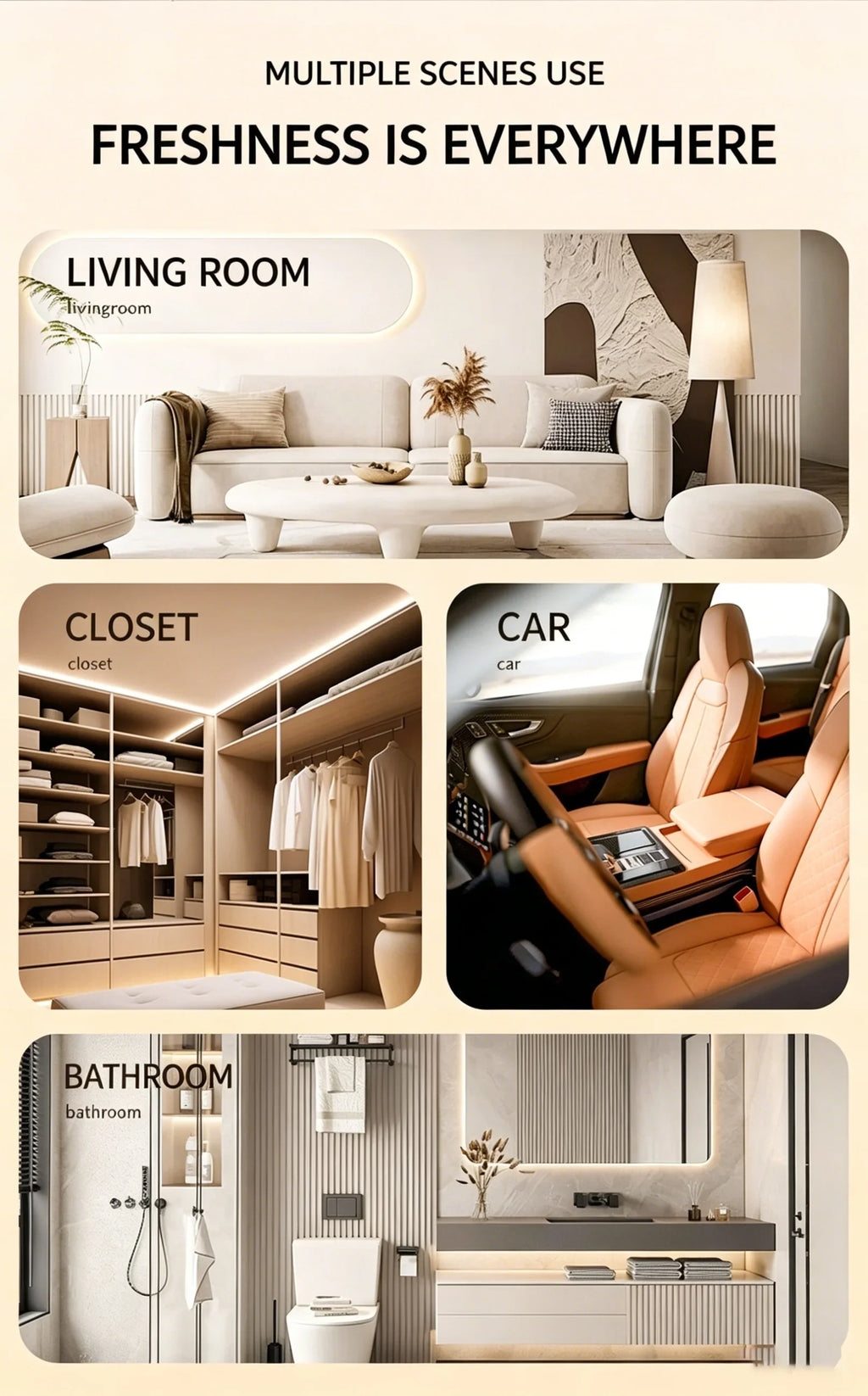 Difusor de Aroma Automático con 6 Modos para Hogar, Hotel y Baño