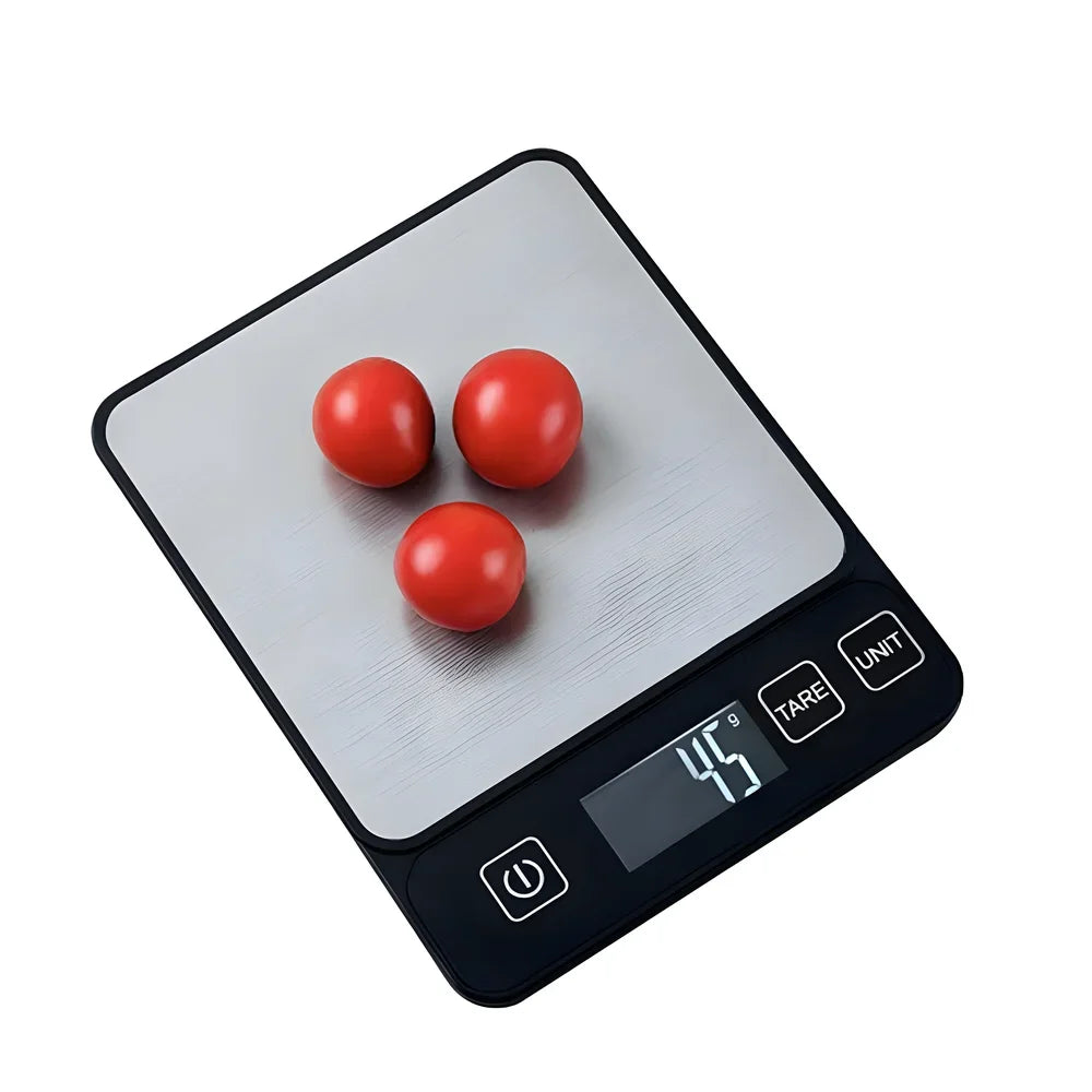 Báscula de Cocina Digital 10kg Pantalla LCD
