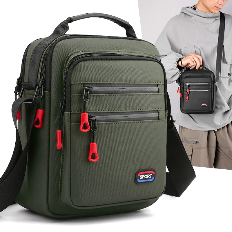 Bolso bandolera de negocios para hombre, bolso de hombro de oficina y ocio, para papá y marido (regalo de aniversario)