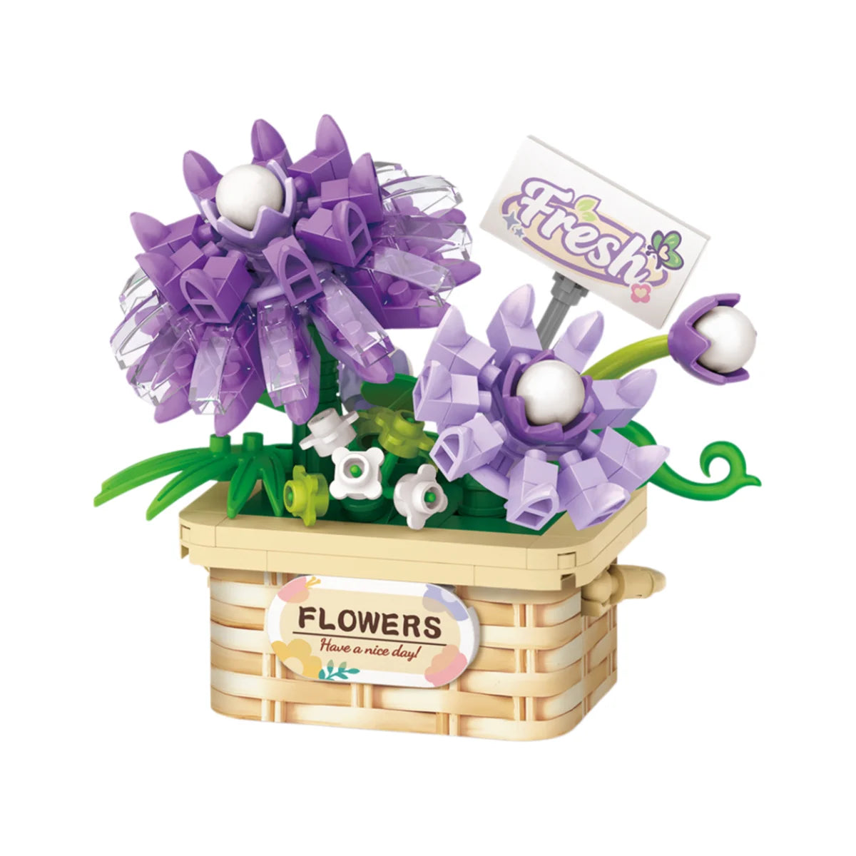 Set de Juguetes de Bloques de Construcción LOZ, Juego de Flores en Maceta, Modelo de Adorno Floral de Simulación para Escritorio, Juguete de Ensamblaje, Regalo Navideño para Niñas