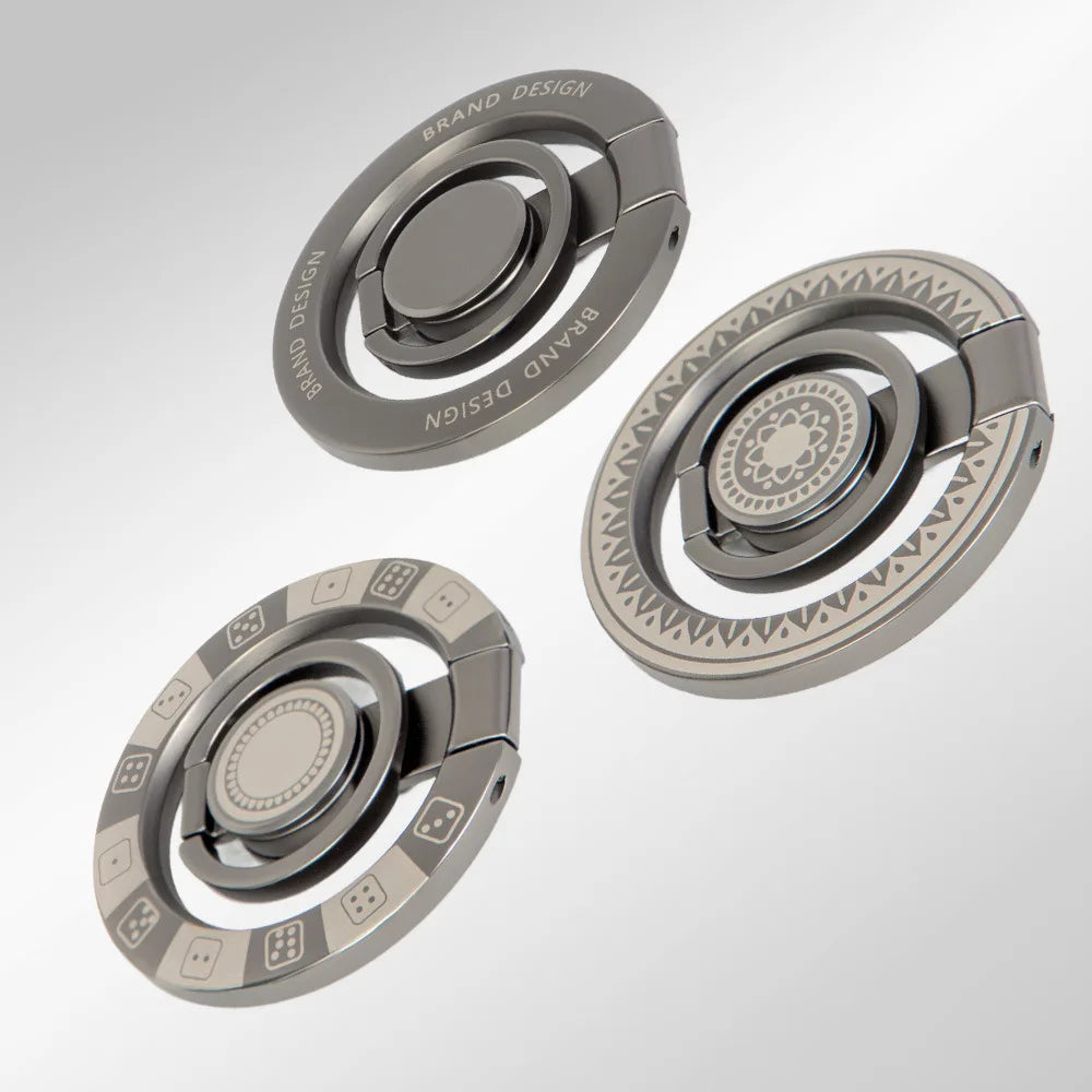 Spinner Antiestrés Plegable y Soporte Magnético para Teléfono con Anillo para Dedos, Compatible con Magsafe iPhone 17 16 15 14 13 12 Pro Max