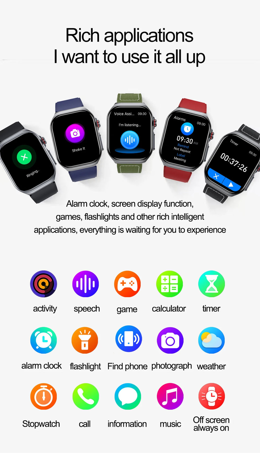 LIGE ET585 Reloj Inteligente AMOLED ECG