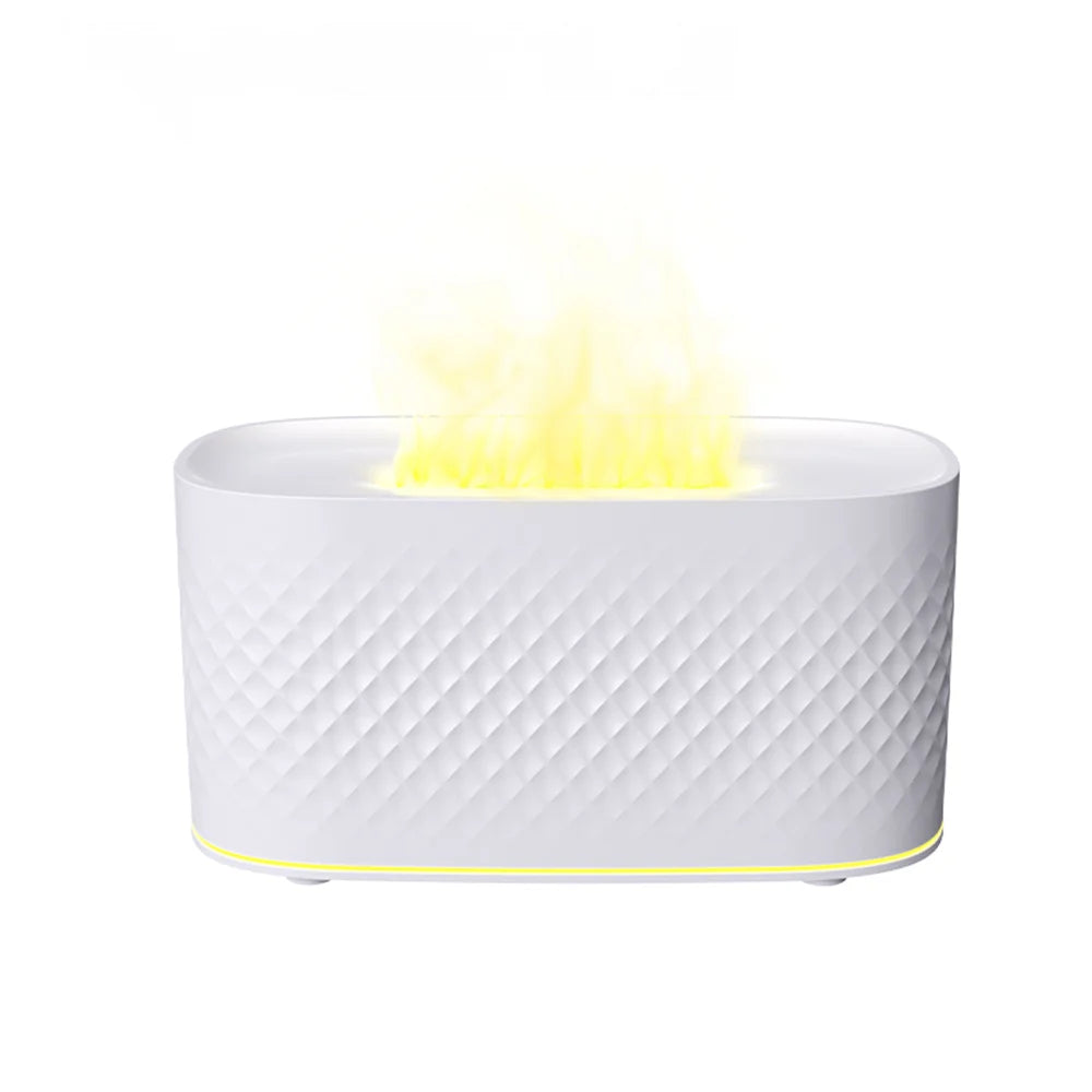 Nueva lámpara de ambiente colorida USB, máquina de aromaterapia de escritorio para el hogar y la Oficina, humidificador creativo de llama con grietas, pulverizador de atomización de aire