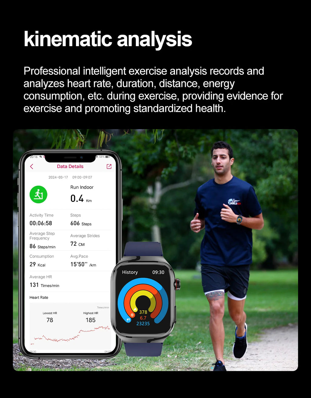 2025New Micro examen físico reloj inteligente para hombres ácido úrico grasa corporal cinco órganos salud relojes Bluetooth llamada SmartBracelet