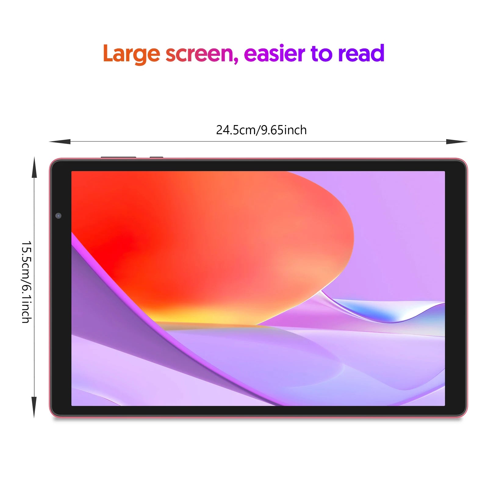 Tablet BAKEN Android 14 de 10 pulgadas, 32GB, Wi-Fi 6 y procesador cuatro núcleos