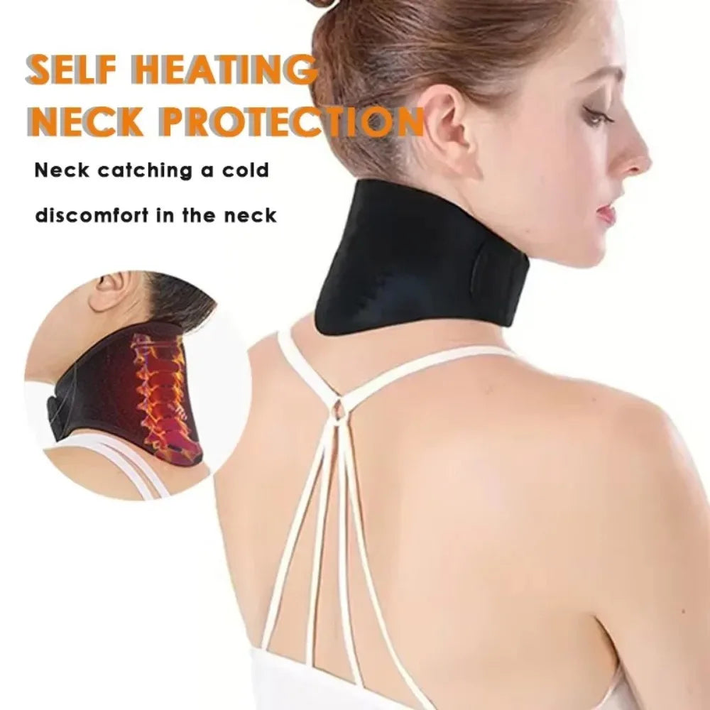 Soporte Cervical Autocalentable, Equipado con Función de Masaje Magnético para el Cuello, Brinda Relajación y Calor sin Necesidad de Enchufes