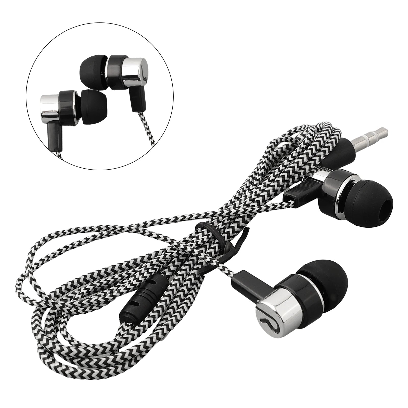 Experimente graves potentes con auriculares internos con cable, auriculares estéreo de 3,5 mm para dispositivos móviles, diseño con aislamiento de ruido