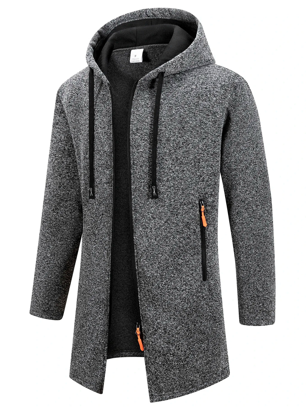Chaqueta con Capucha y Cremallera para Hombre – Abrigo Polar