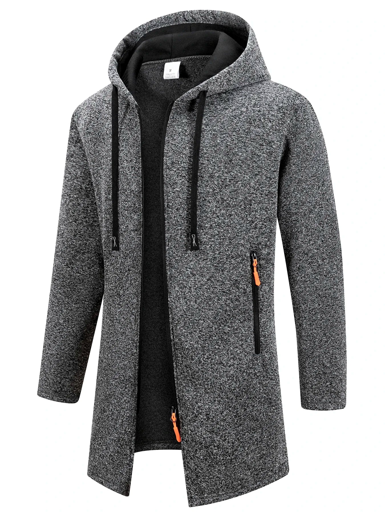Chaqueta con Capucha y Cremallera para Hombre – Abrigo Polar