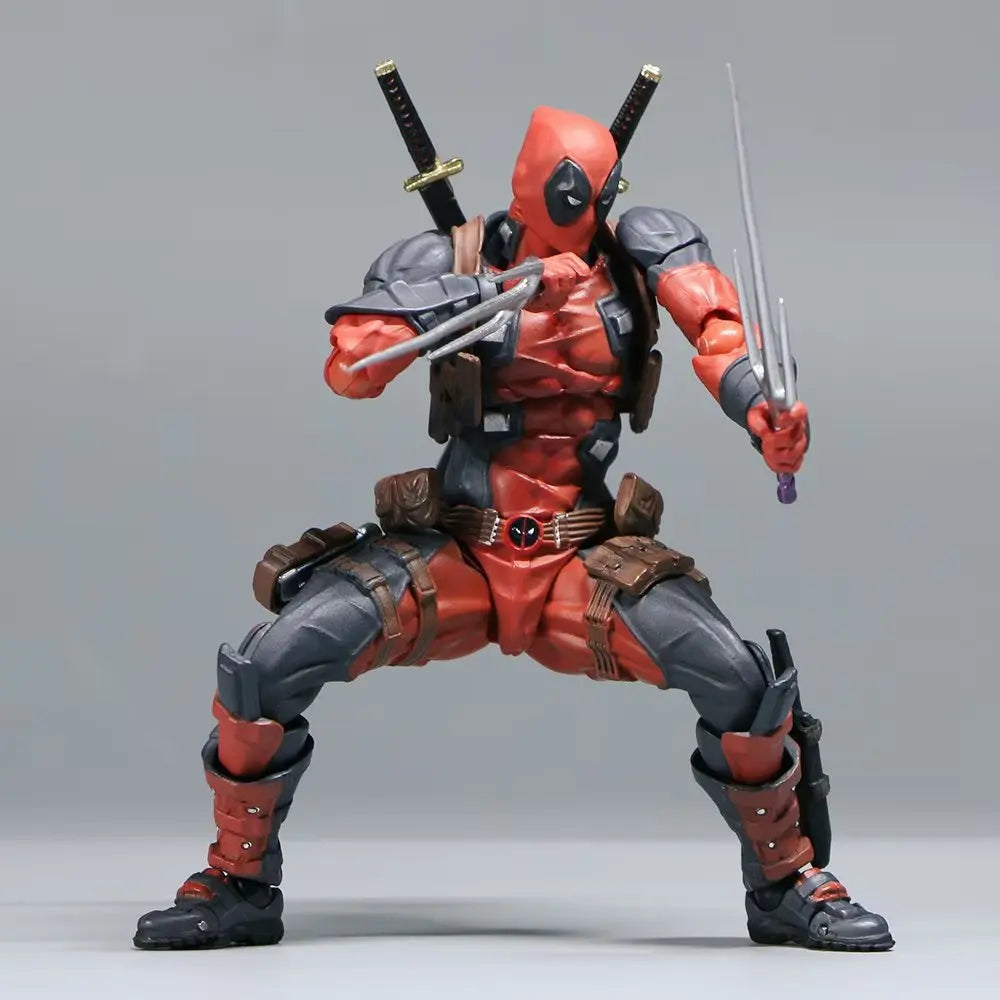 INCREDIBLE YAMAGUCHI Deadpool & Wolverine 2,0 figura de acción gris mutantes articulación móvil KAIYODO Wade modelo película juguetes para niños regalo