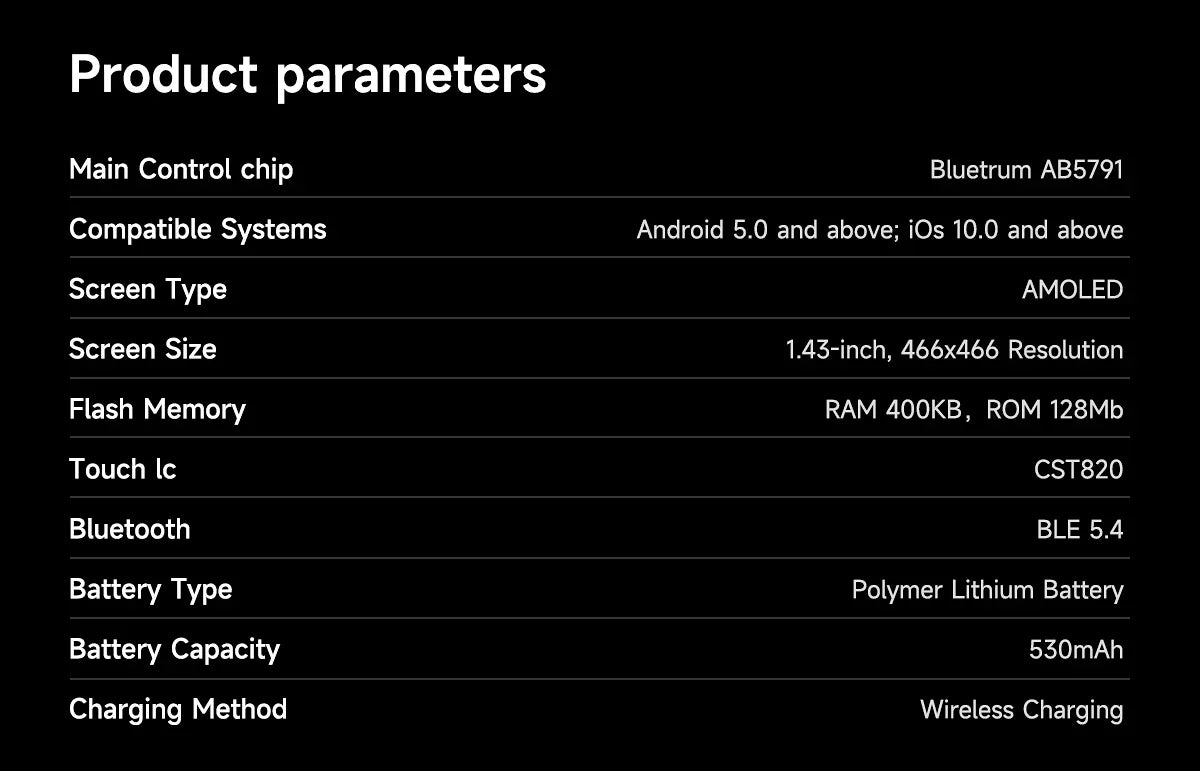 T8 Pro Reloj Inteligente AMOLED Brújula Altímetro