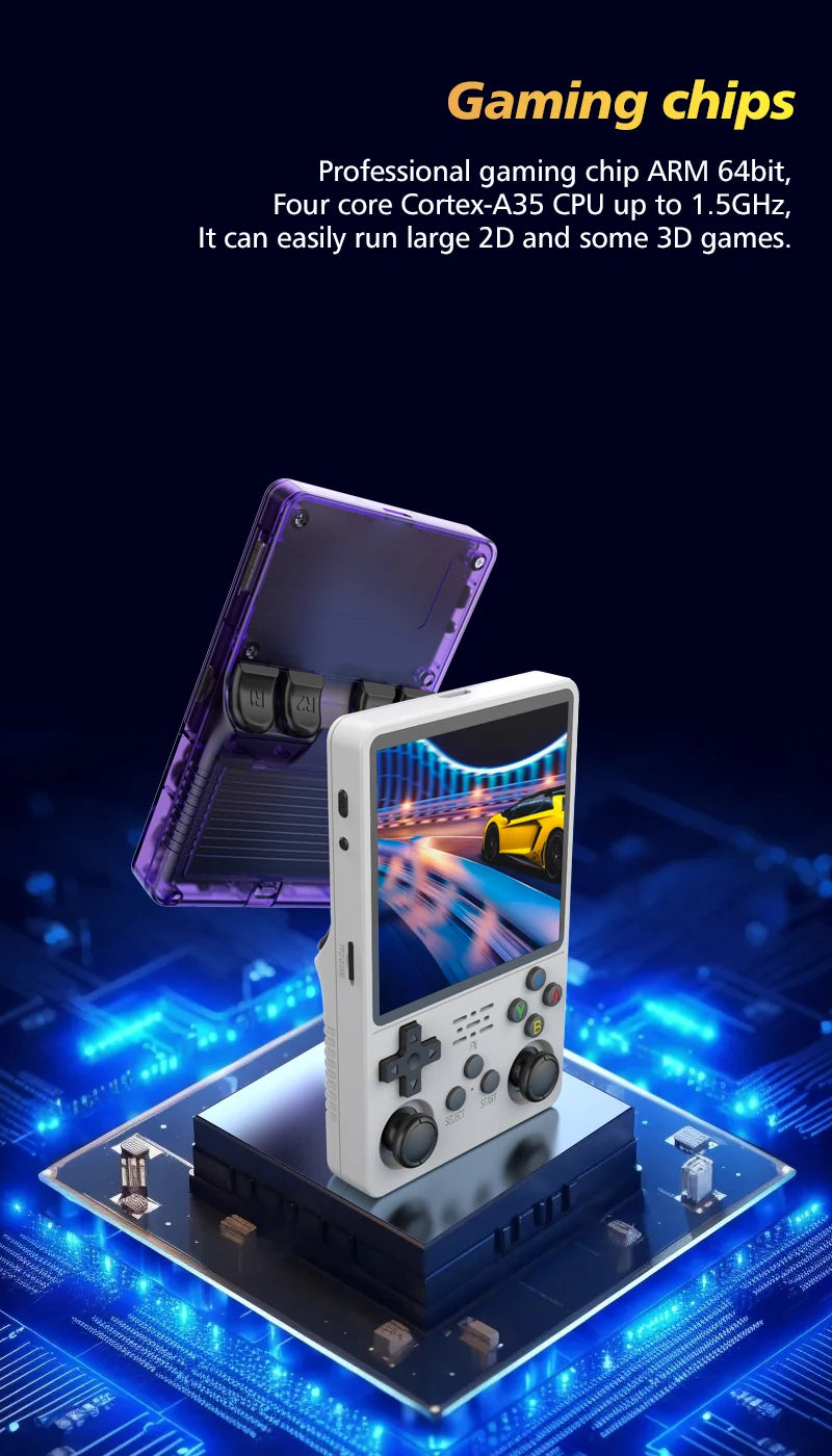 Consola Retro Portátil R36S Plus Pantalla IPS 4" +20.000 Juegos