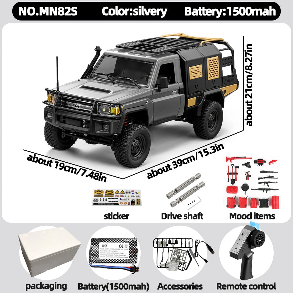 Camioneta RC 1/12 4WD, Simulación LC79, Todoterreno para Escalada