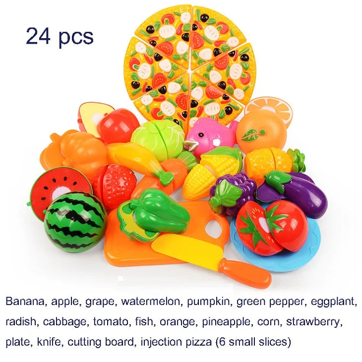 Juego de Corte de Frutas y Verduras para Niños Set de Cocina