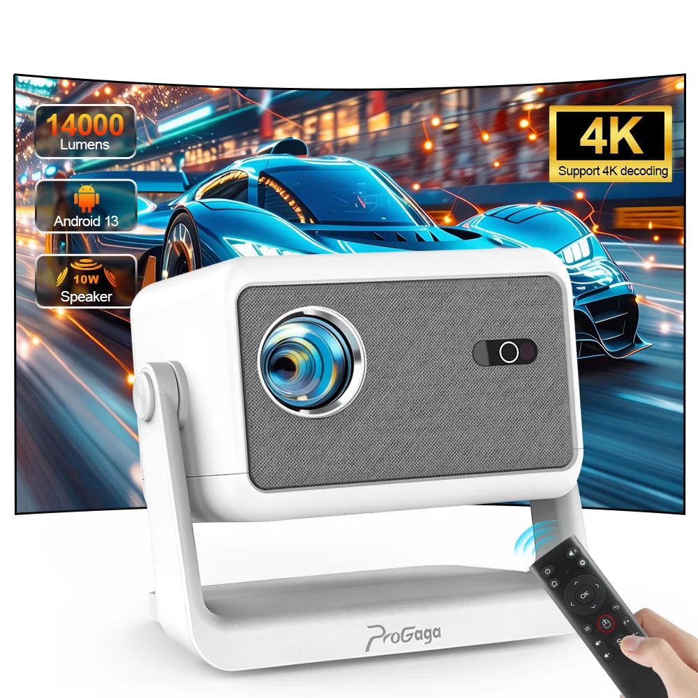 Proyector PG370MAX Full HD 1080P 4K Android WiFi 5G para cine en casa