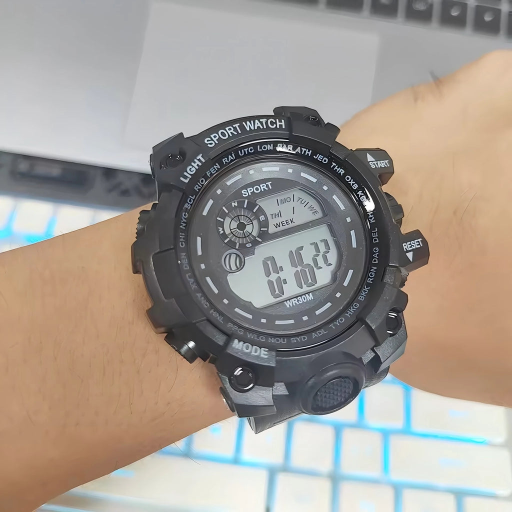 Reloj Deportivo Digital LED Resistente al Agua