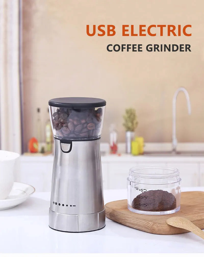 Molinillo de Café Manual Acero Inoxidable USB