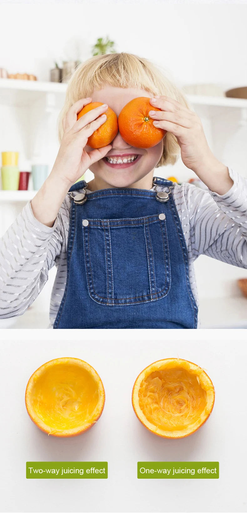 Extractor de Jugo de Naranja Eléctrico 700ml de Gran Capacidad