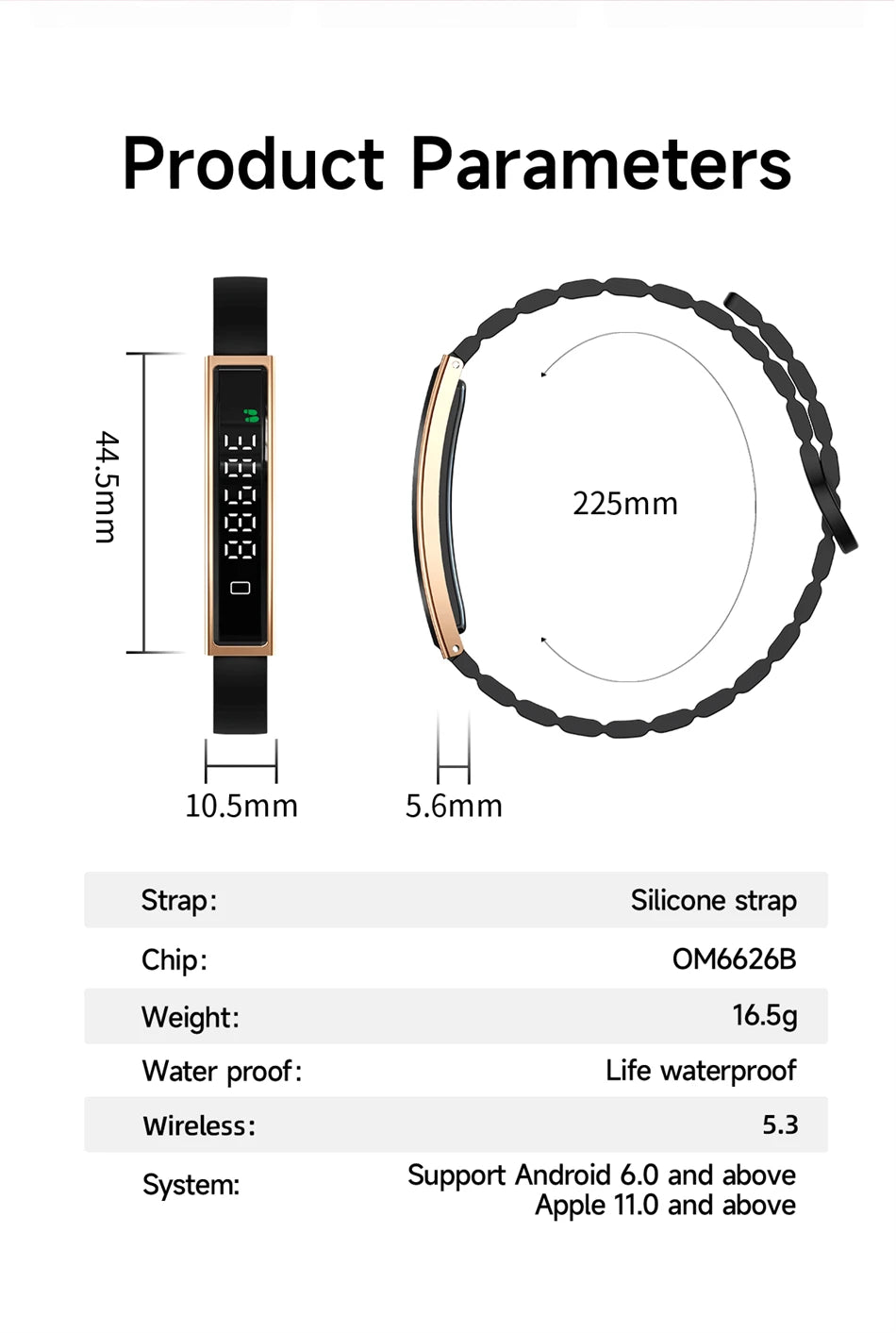 Reloj Inteligente con Podómetro y Monitor de Sueño