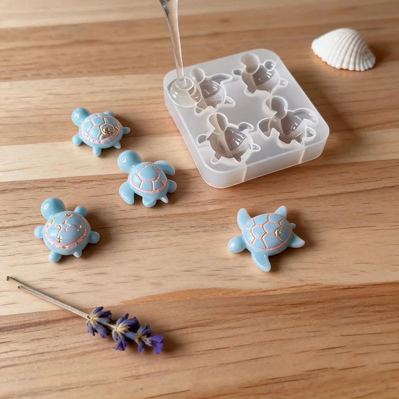 Molde de Silicona Tortuga para Manualidades DIY