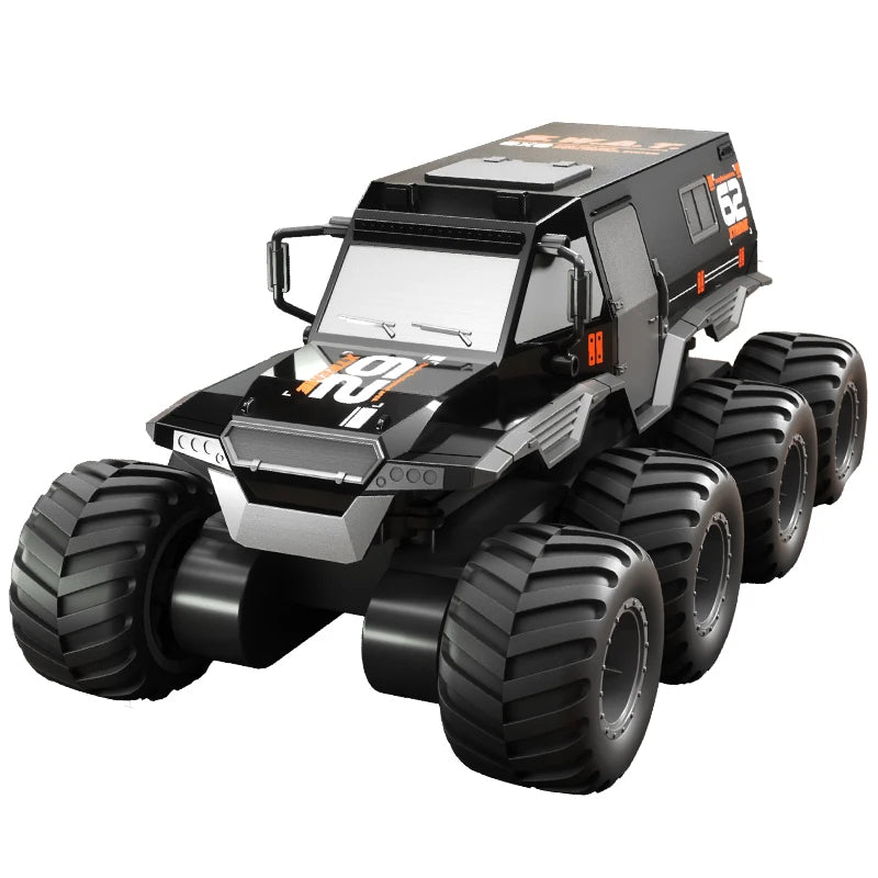    JJRC Q137 8x8 2,4G coche de Control remoto 8wd vehículo acrobático anfibio todoterreno camión de carreras de velocidad de 8 ruedas juguete sobre orugas impermeable
