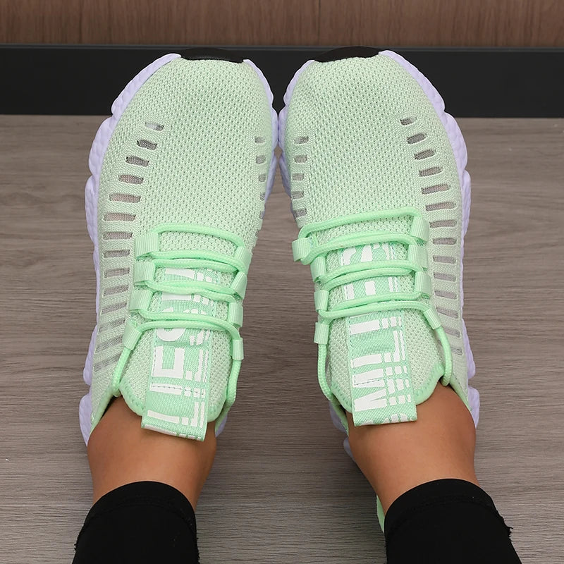 Zapatillas deportivas de plataforma para mujer — transpirables y cómodas