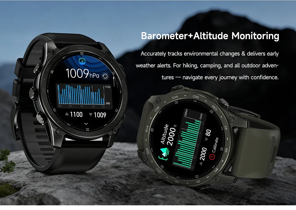 T8 Pro Reloj Inteligente AMOLED Brújula Altímetro