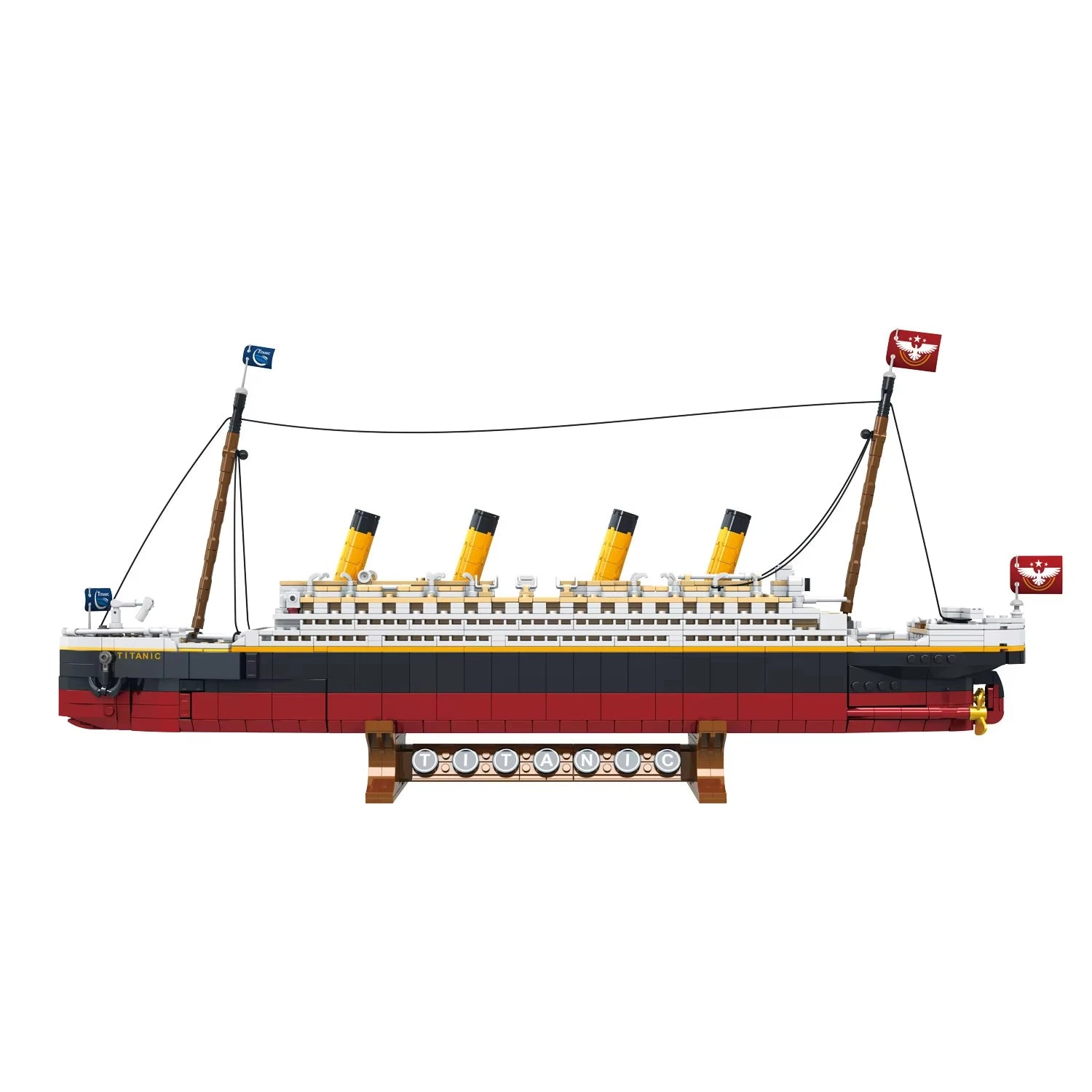 1507 Uds nuevo juego de bloques de construcción de modelo creativo Titanic a gran escala, desafío para adultos enorme modelo de barco de crucero Titanic juguetes de construcción