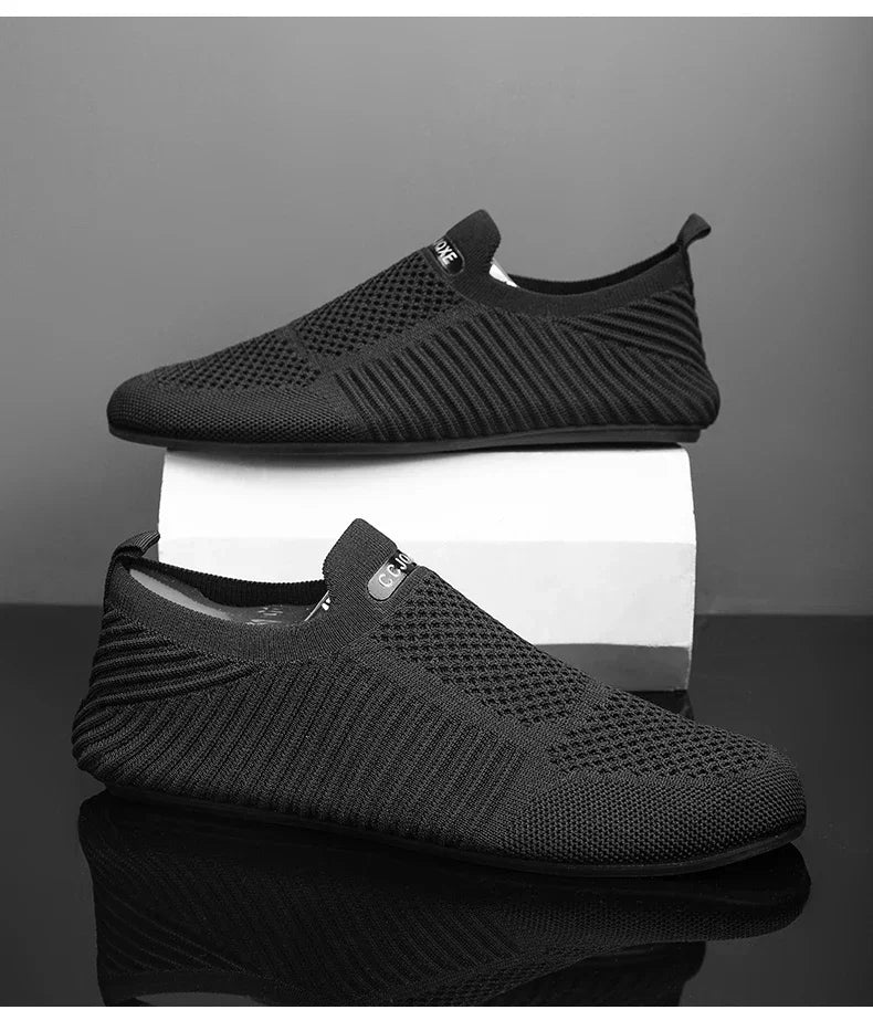 YRZL-mocasines de conducción suaves para hombre, zapatos planos de alta calidad para caminar, mocasines informales de malla transpirable, sin cordones