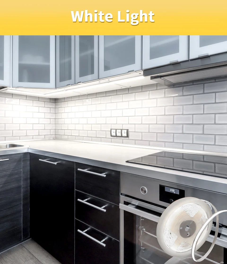 Tira LED COB Flexible de Alta Densidad para Decoración