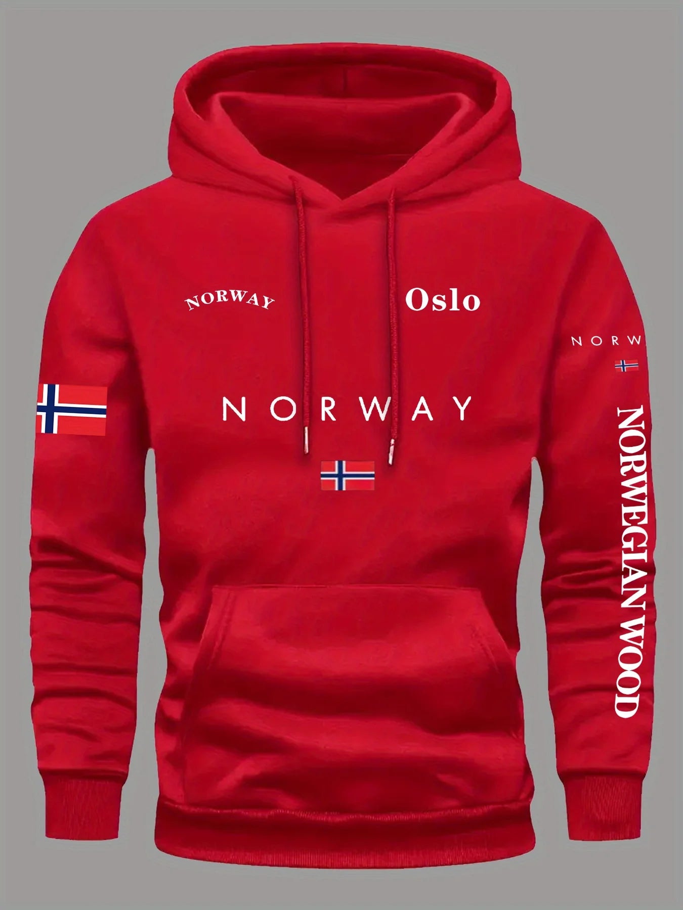 Buzo con Capucha Bandera de Noruega – Unisex Deportivo