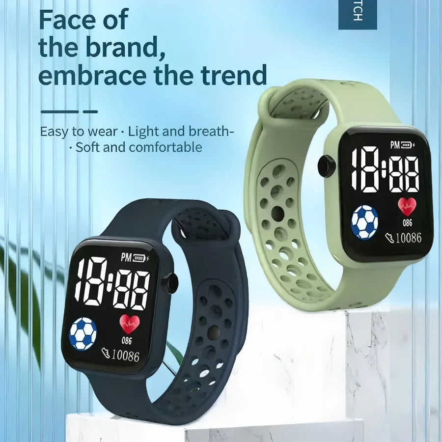 Reloj Digital Deportivo para Niños LED Silicona