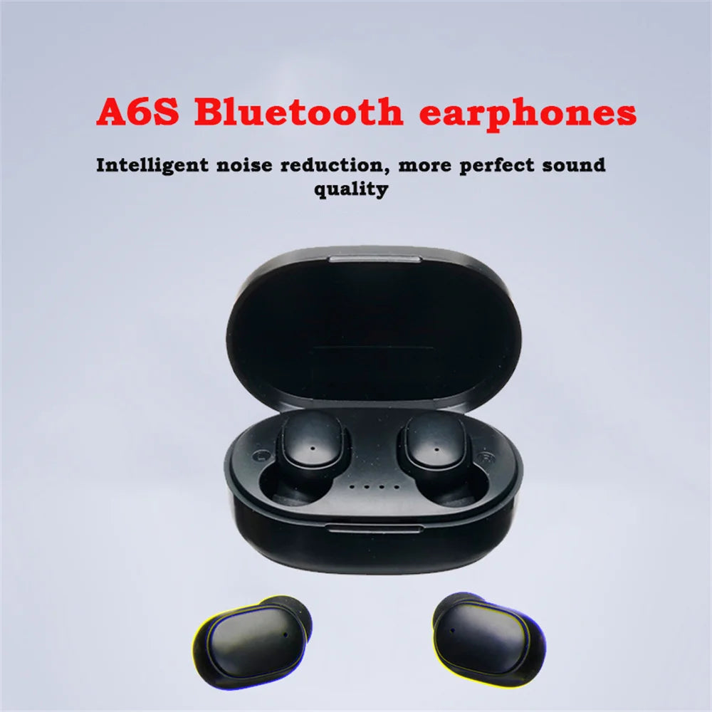 Auriculares inalámbricos Bluetooth A6S Fone TWS con micrófono para Xiaomi auriculares con cancelación de ruido auriculares Bluetooth