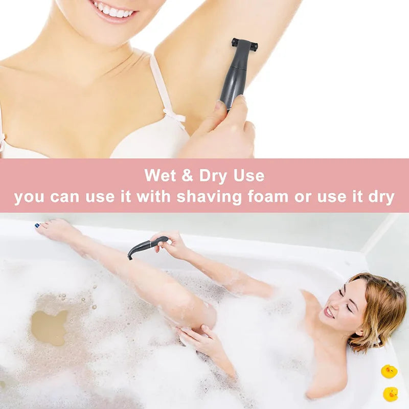 Afeitadora eléctrica para mujer 4 en 1, afeitadora para mujer, recortadora de Bikini, Afeitadora eléctrica recargable, depilación para cara, cejas y nariz