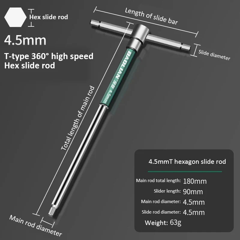 Set Llaves Allen Tipo T Hexagonales 2.5-10mm