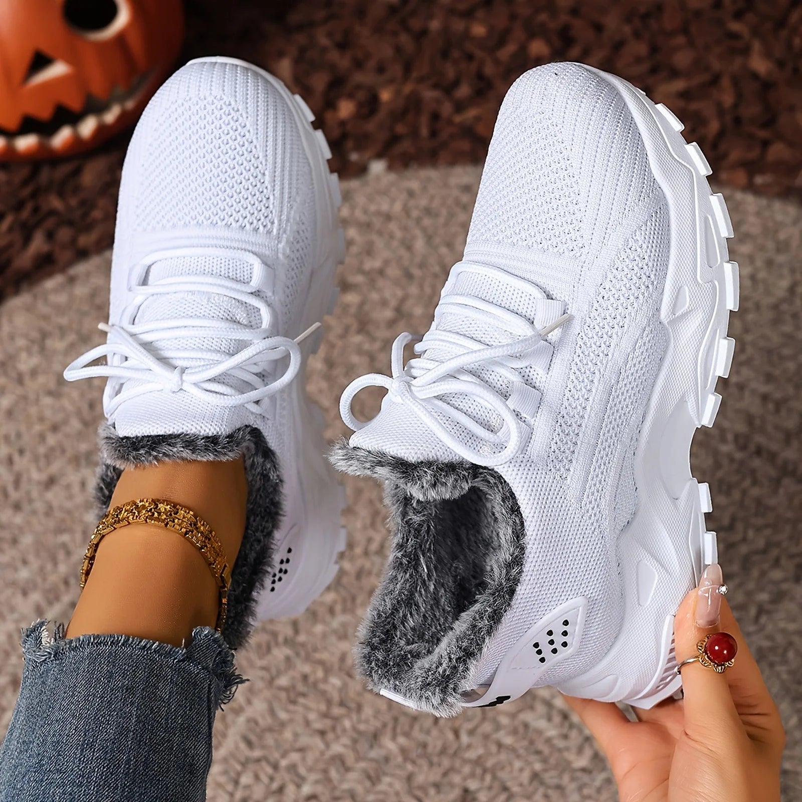 Zapatillas Deportivas de Invierno para Mujer - Suela Antideslizante