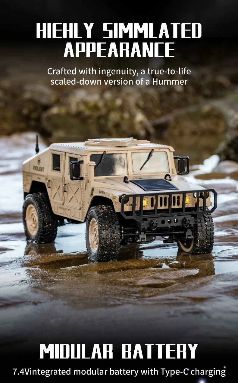 Auto RC JJRC C8835 Hummer 4x4 Todoterreno Control Remoto 2.4G
