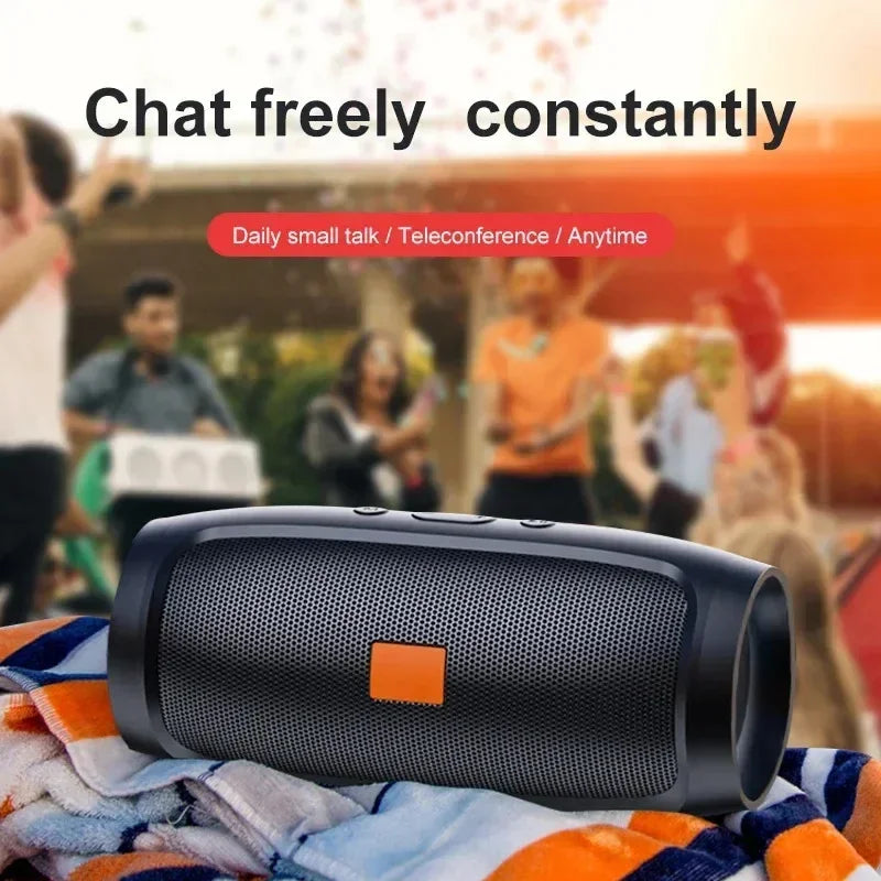 Altavoces Bluetooth J007 con subwoofer, altavoz envolvente estéreo para exteriores, resistente al agua, caja de sonido inalámbrica, compatible con Radio FM, tarjeta TF